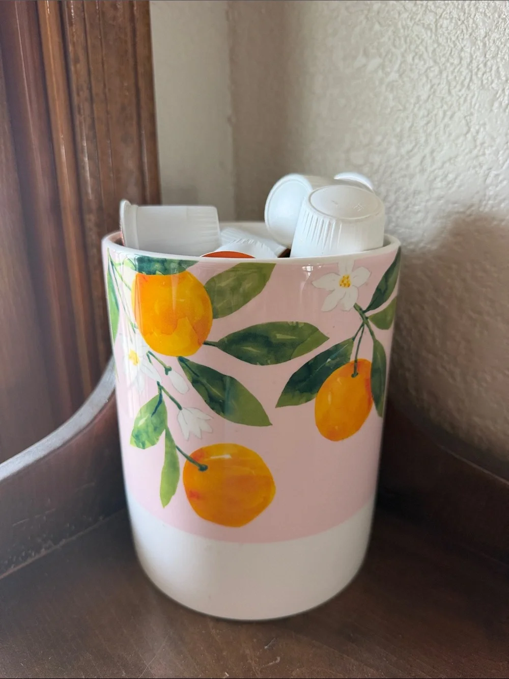 Sur La Table Earthenware Citrus Utensil Crock